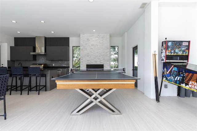 15614 Espalier Way, Winter Garden, FL 34787 - rec room featuring visible vents and recessed lighting