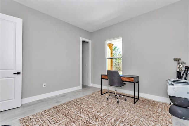 office with baseboards