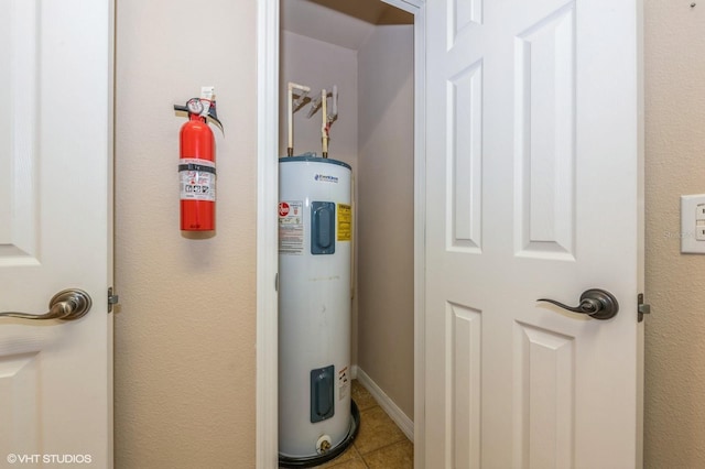 utilities featuring electric water heater