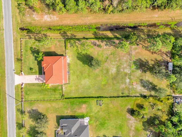 bird's eye view featuring a rural view