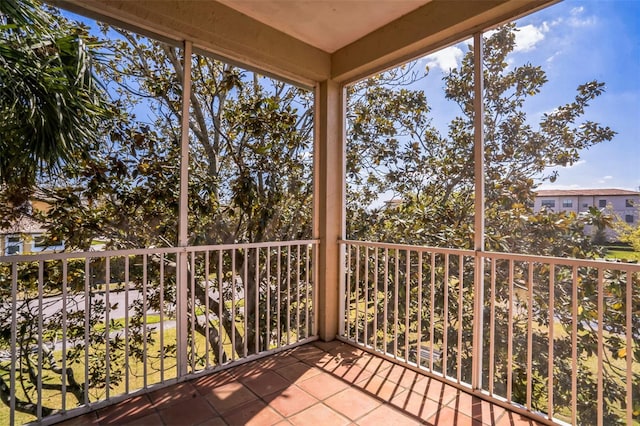 view of balcony