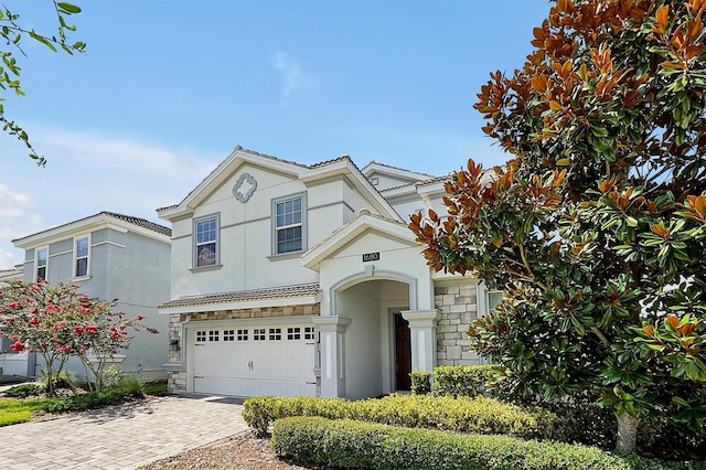 view of front of house featuring a garage