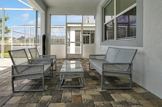 sunroom with plenty of natural light