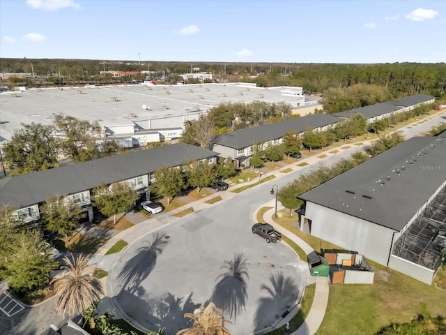 aerial view featuring a residential view