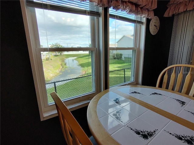 view of dining area