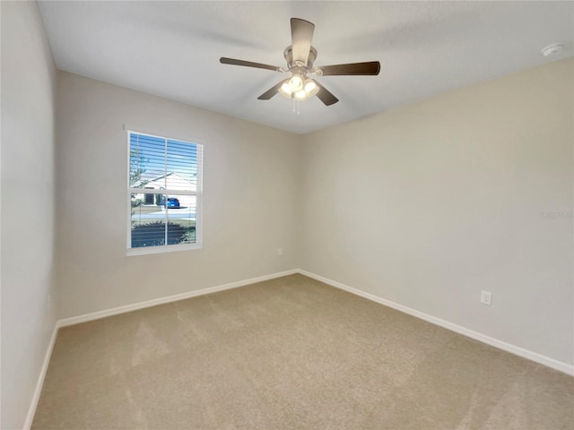 127 Hickory Crse, Ocala, FL 34472 - carpeted empty room with baseboards, ceiling fan, and a smoke detector
