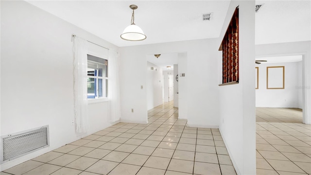 view of tiled spare room