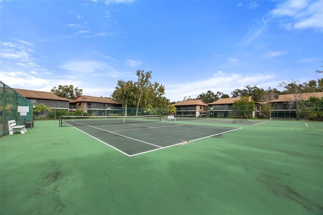 view of tennis court