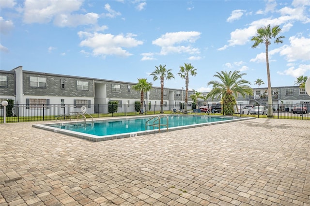 view of pool with a patio area