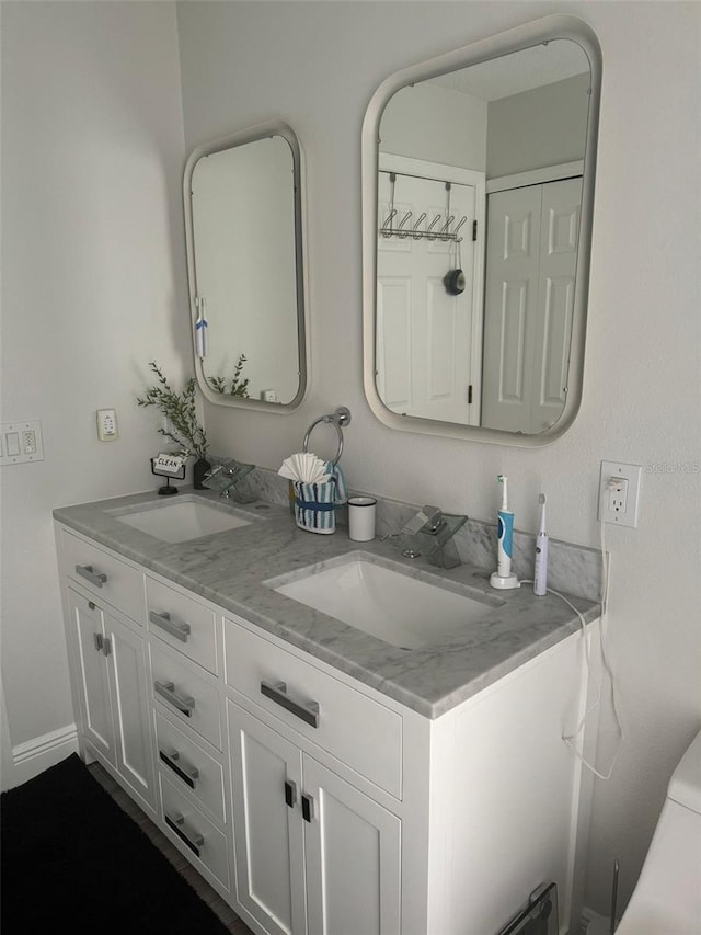 bathroom with vanity