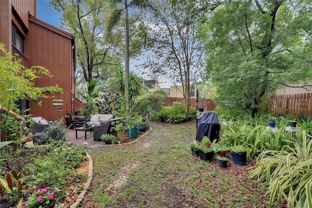 view of yard with a patio