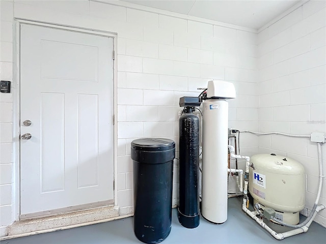 view of utility room