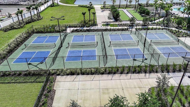 view of tennis court