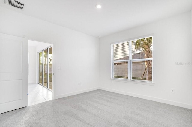 view of carpeted empty room