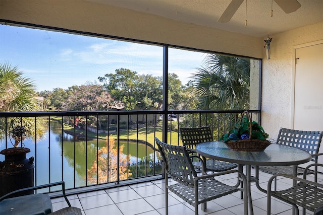 3 Escondido Cir Unit 18, Altamonte Springs, FL 32701 - sunroom with a water view