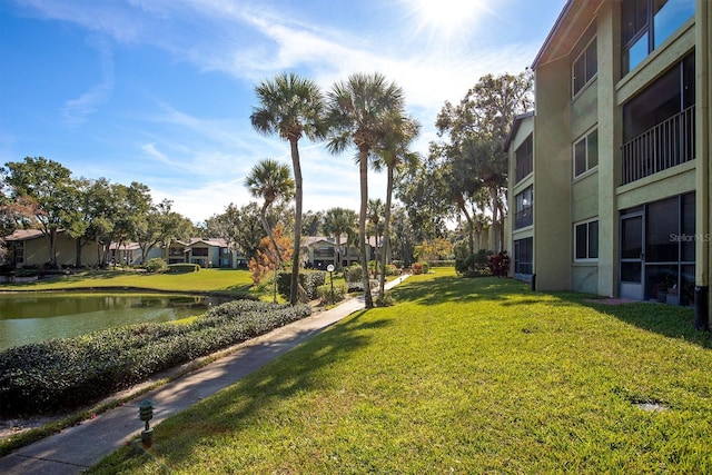 3 Escondido Cir Unit 18, Altamonte Springs, FL 32701 - view of property's community featuring a lawn, a water view, and a residential view