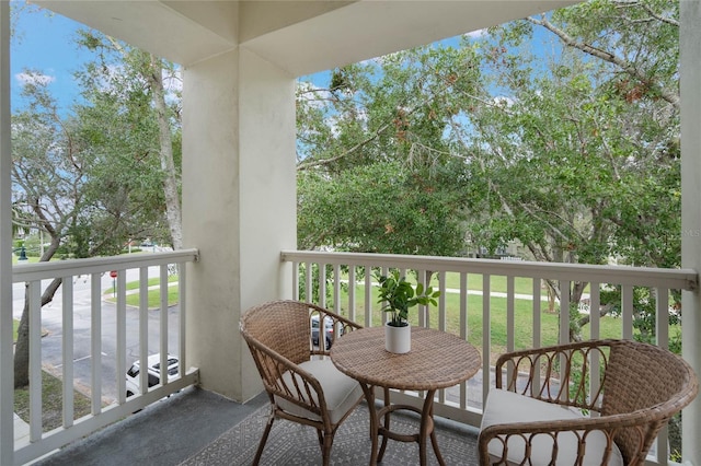 view of balcony