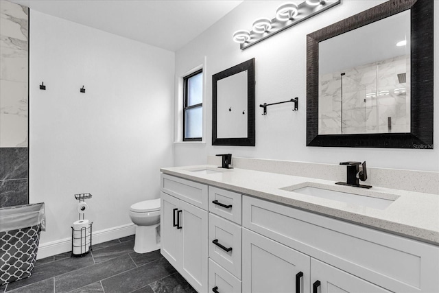 857 S Atmore Cir, Deltona, FL 32725 - full bathroom with a marble finish shower and double vanity