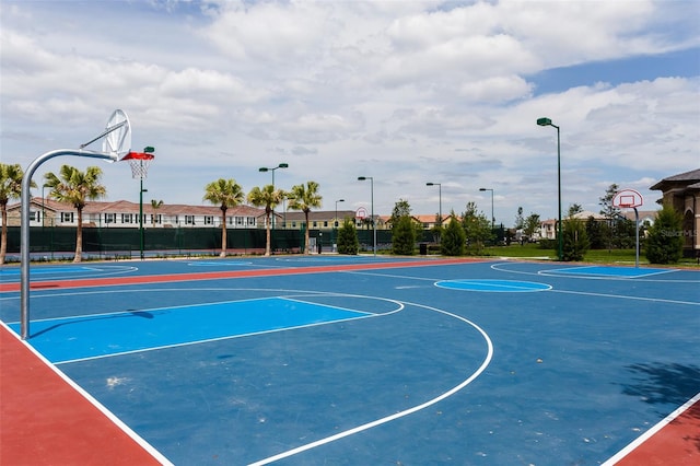 view of sport court