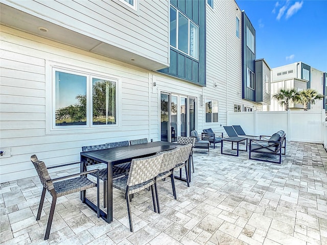 view of patio with outdoor lounge area