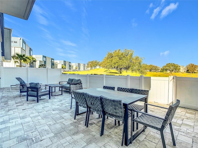 view of patio / terrace with outdoor lounge area