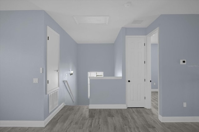 hallway featuring light hardwood / wood-style floors