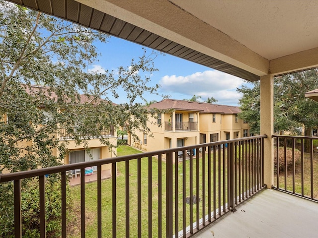 view of balcony