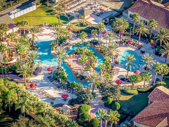 408 Miramar Ave, Davenport, FL 33897 - drone / aerial view of a pool area