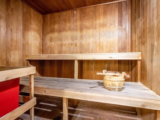 408 Miramar Ave, Davenport, FL 33897 - sauna featuring wooden walls and wood ceiling