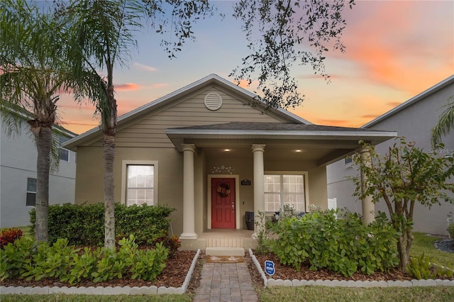 view of front of house featuring a porch