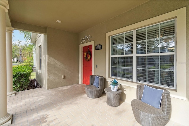 view of patio / terrace featuring covered porch