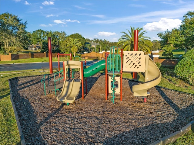 view of play area