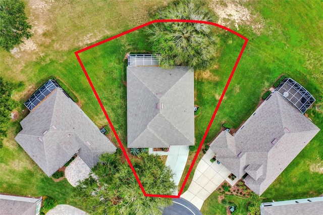 birds eye view of property