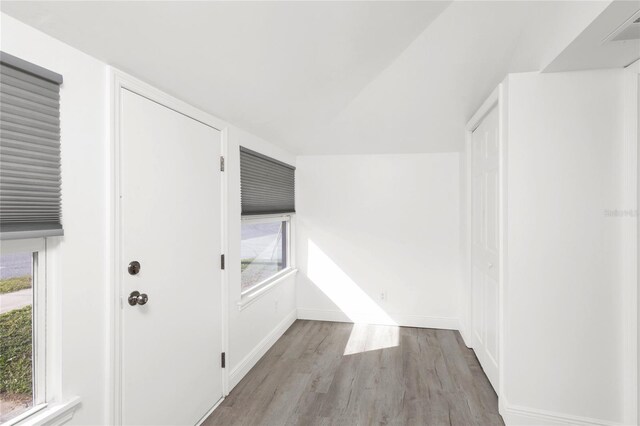 5305 S Ridgewood Ave, Port Orange, FL 32127 - hall with wood finished floors and baseboards