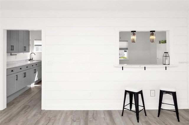5305 S Ridgewood Ave, Port Orange, FL 32127 - detailed view of a sink and wood finished floors