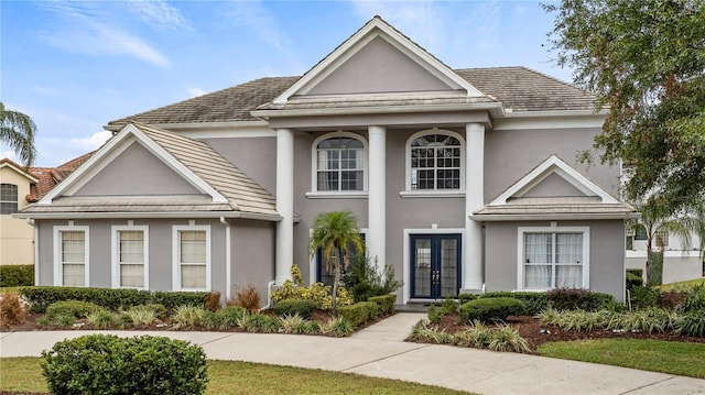 view of front of house featuring french doors