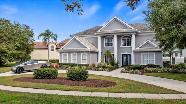 view of front of property with french doors