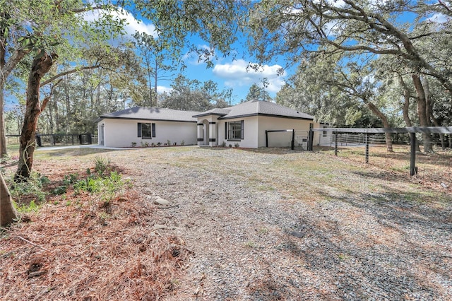 view of front of property