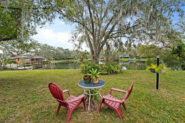 5016 Dorman Rd, Lakeland, FL 33813 - view of grassy yard featuring a water view