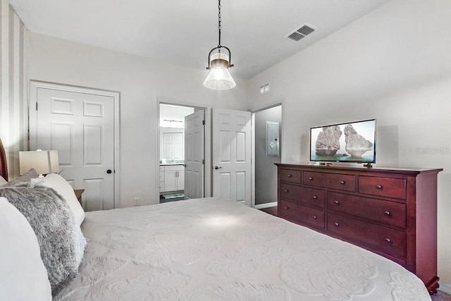 bedroom featuring ensuite bathroom