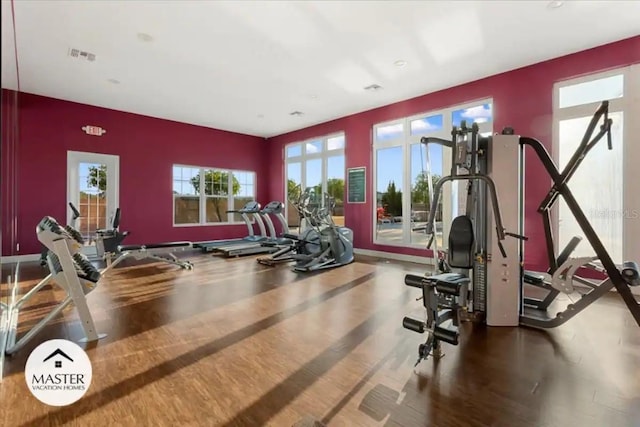 view of exercise room