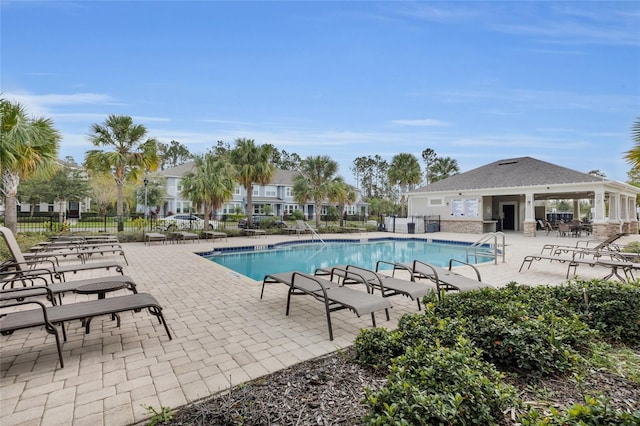 view of pool with a patio