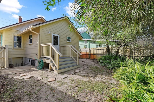 view of rear view of property