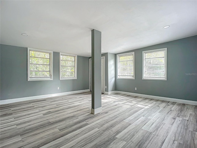 interior space featuring light hardwood / wood-style floors