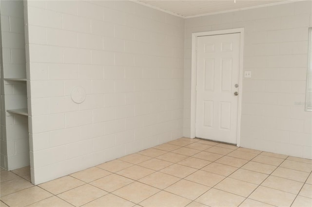 view of tiled spare room