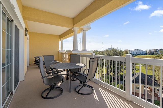 view of balcony