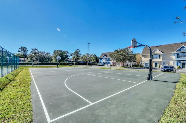 view of basketball court