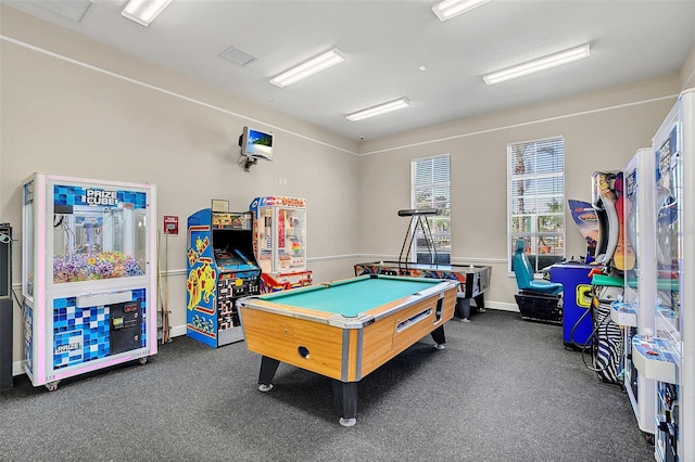 playroom with billiards