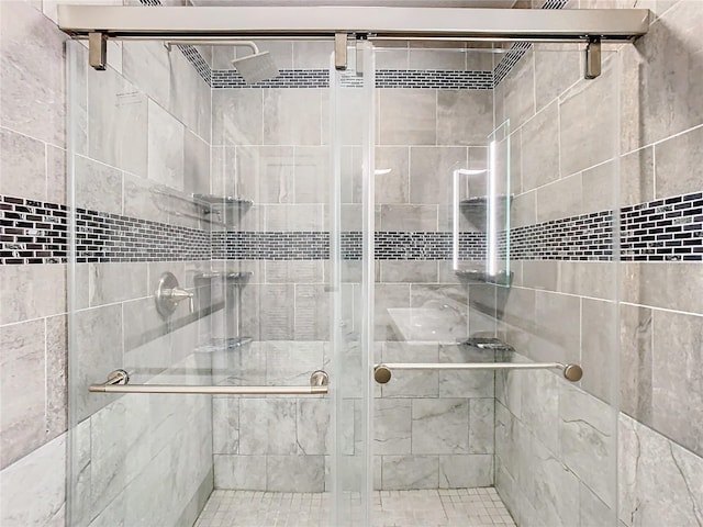 bathroom with walk in shower