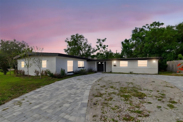 view of ranch-style home